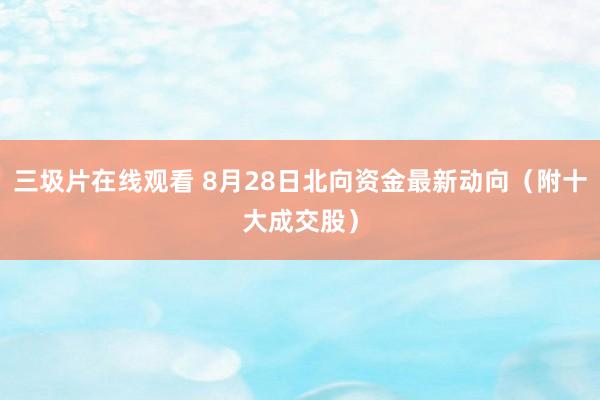 三圾片在线观看 8月28日北向资金最新动向（附十大成交股）
