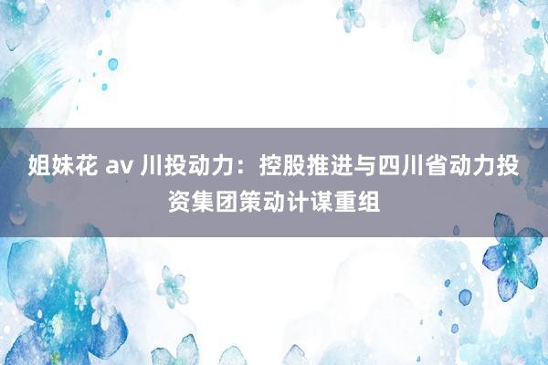 姐妹花 av 川投动力：控股推进与四川省动力投资集团策动计谋重组